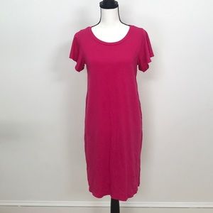 NWT Anthropology fuchsia t shirt dress size XS